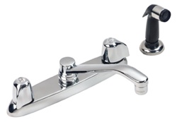 Gerber 42-125 Maxwell® Two Handle Kitchen Faucet with Metal Lever Handles and Side Spray