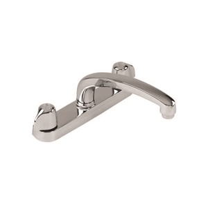 Gerber 42-416 Gerber Classics 2 handle Kitchen Faucet Deck Plate Mounted W/ Metal Handles & Cast Brass Spout 2.2gpm (Chrome)