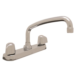 Gerber 42-526 Gerber Classics 2 handle Kitchen Faucet Deck Plate Mounted W/ Spray & Tubular Spout 2.2gpm (Chrome)