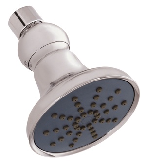 Gerber 0049115 - 1 Function Tranditional Showerhead with Brass Ball Joint, 1.5GPM, Chrome