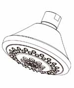 Gerber 0049117 - 3 Function Trasitional Showerhead with Brass Ball Joint, 1.75GPM, Chrome