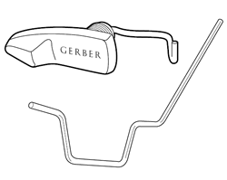 Gerber - METAL TANK LEVER FOR FM III(ALL 2-PC UNITS) WHITE