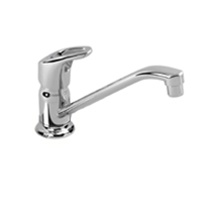 Gerber - 40-100 - Single Handle Kitchen Faucet with Trim Ring - Single Hole Installation