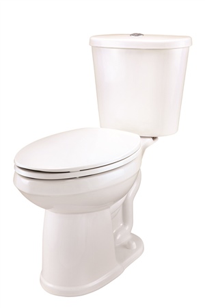 Gerber DF-21-124 Maxwell Dual Flush Elongated ErgoHeight Two-Piece Toilet - 14-inch Rough-In