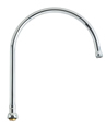Chicago Faucet GN10AE3SWGJKABCP 10-inch Inlet to Outlet Projection Gooseneck Swing Spout