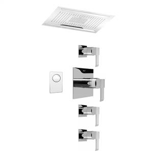 Graff AQ4.000A-LM38S-PC Ceiling-Mount Shower System, Polished Chrome
