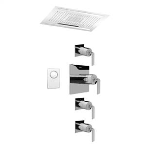 Graff AQ4.000A-LM40S-PC Ceiling-Mount Shower System, Polished Chrome