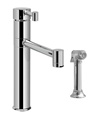 Graff G-4505-LM28-SF Camarro Single Lever Kitchen Faucet with Spray Stainless Finish