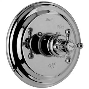 Graff - G-7015-C2S-ABN-T - Canterbury Collection Trim Plate (without Diverter) and Handle
