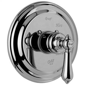 Graff - G-7015-LM34S-NB-T - Canterbury Collection Trim Plate (without Diverter) and Handle