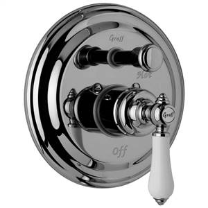 Graff - G-7065-LC1S-NB-T - Canterbury Collection Trim Plate (with Diverter) and Handle