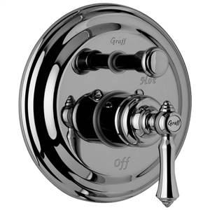 Graff - G-7065-LM15S-ABB-T - Nantucket Trim Plate (with Diverter) and Handle