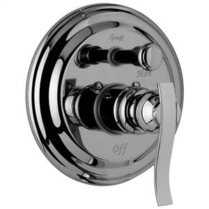 Graff - G-7065-LM20S-PC-T - Bali Trim Plate (with Diverter) and Handle