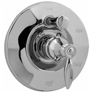 Graff - G-7075-LM14-OB-T - Topaz Trim Plate (with Diverter) and Handle