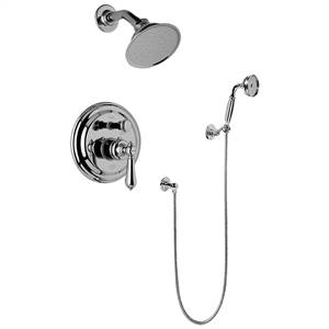 Graff - G-7167-LM34S-ABN - Canterbury Collection Traditional Pressure Balancing Shower Set
