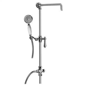 Graff G-8934-LM34S-PN Exposed Riser with Handshower, Polished Nickel