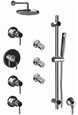 Graff - GB1.2-LM29B-BN - Eco Contemporary Thermostatic Set with Handshower and Body Sprays