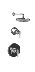 Graff - GB3.0-LM27S-SN-T - Tango Contemporary Round Thermostatic Set- Trim Only