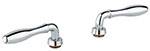 Grohe - 	18 732 000 Chrome Plated H&C Lever Handle (2)