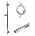 Jaclo 873-470 CUBIX Hand Shower and Wall Bar Kit with Round Hose - No Supply Elbow