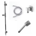 Jaclo 873-476-31-701 Cubica Hand Shower And Wall Bar Kit With Square Hose With Supply Elbow
