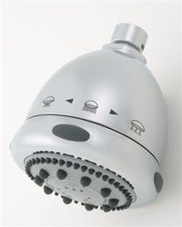 Jaclo S149 Rondo Frescia Multifunction Shower Head with Light Grey Face and Nebulizing MIST