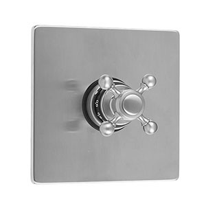 Jaclo T478-TRIM-PCH Square Plate With Ball Cross Trim For Thermostatic Valves - POLISHED CHROME