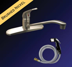 Kissler - 77-3851 - Dominion Kitchen Faucet with Spray Satin Nickel