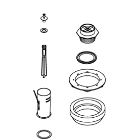 Kohler 1070282 - Flush Valve Service Kit for Two Piece Toilets