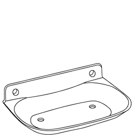 Kohler 43329-BC - Brite Chrome Soap Dish