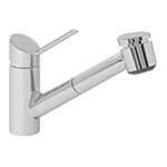 KWC 10.021.033.000 EDGE Single Handle Pull-Out Kitchen Faucet (Chrome)
