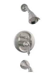 Meridian 2007120 - Pressure Balancing Tub & Shower Set (Solid Brass Construction) - Brushed Nickel