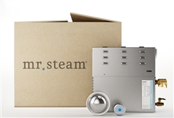 Mr. Steam SAH6000B1 - 6KW 208V 1 PH STEAMBATH GENERATOR, STEAM START, CONTROL & STEAMHEAD. POLISHED CHROME