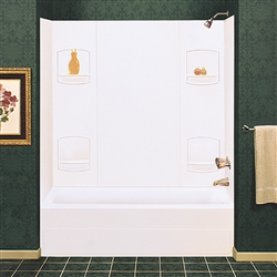 Mustee 952WHT - DURAWALL® Thermoplastic Bathtub Wall