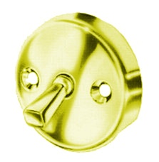 Pasco - 1150-PB - Polished Brass Overflow Plate with Trip Lever - No Screws
