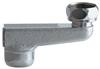 2 1/2-inch Offset Supply Arm with Built-in Shut-off Stop (Rough Chrome)