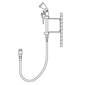 Speakman SEF-9200-ILR - Eyesaver faucet eyewash/drench hose attachment for utility sinks.