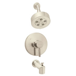 Speakman SM-1030-P-BN Neo Pressure Balance Valve & Trim in Shower combination and Tub spout in Brushed Nickel