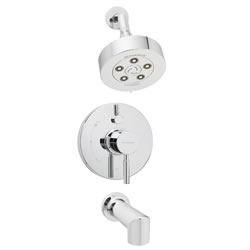 Speakman SM-1430-P Neo Pressure Balance Valve & Trim in Shower combination and Tub spout in Polished Chrome