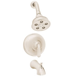 Speakman SM-7030-P-PN Caspian Pressure Balance Valve & Trim in Shower combination and Tub spout in Polished Nickel