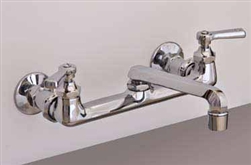 Strom Plumbing P1045 - Wall Mount Kitchen faucet with Lever Handles and 6-inch Spout