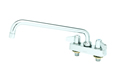 T&S Brass 5F-4CLX12 - Equip 4-inch C/C Deck Mount Workboard Fct W/ 12-inch Swing Nozzle
