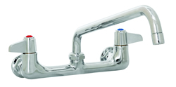 T&S Brass - 5F-8WLX12 - Faucet, Wall Mount, 8-inch Centers, 12-inch Swivel Nozzle