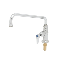 T&S Brass - B-0206-M - Single Pantry Faucet, Single Hole Base, Deck Mount, 12-inch Swing Nozzle (062X) (Qty. 6)