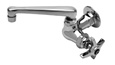 T&S Brass B-0216 Single Pantry Faucet, Single Hole Base, Wall Mount, 6" Cast Spout (0SC6)