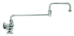 T&S Brass - B-0261 - Single Pantry Faucet, Single Hole Base, Wall Mount, 15-inch Double Joint Swing Nozzle