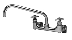 T&S Brass B-0290-PRISON - Big-Flo Mixing Faucet, Wall Mount, 8" Centers, 12" Swing Nozzle, Ll Inlets, Solid Brass