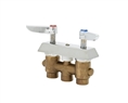 T&S Brass - B-0513 - Concealed Mixing Faucet, Wall Mount, 3/8-inch NPT Inlets and Outlets, Lever Handles