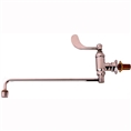 T&S Brass - B-0578 - Range Faucet, Wall Mount, Aerator, Wrist Handle, 1/2-inch British Thread Male Inlet