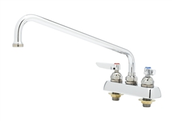 T&S Brass - B-2391 - Workboard Faucet, Deck Mount, 4-inch Centers, 14-inch Swing Nozzle, Lever Handles